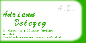 adrienn delczeg business card